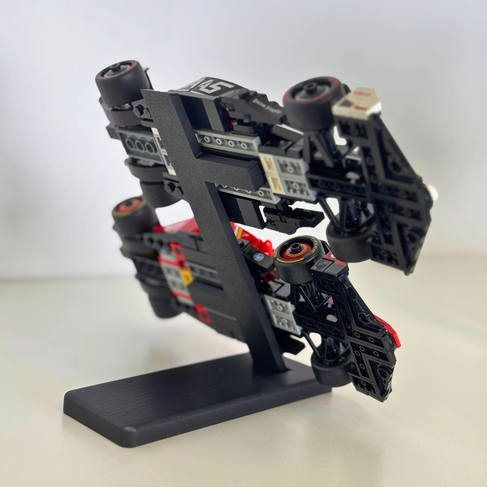 Brickify Speed Champions F1 Display Stands (5-Pack) – Compatible with LEGO Formula 1 Sets 76906 to 76919 – Holds 10 Cars – Vertical Display Risers for Racing Car Collection - Image 3