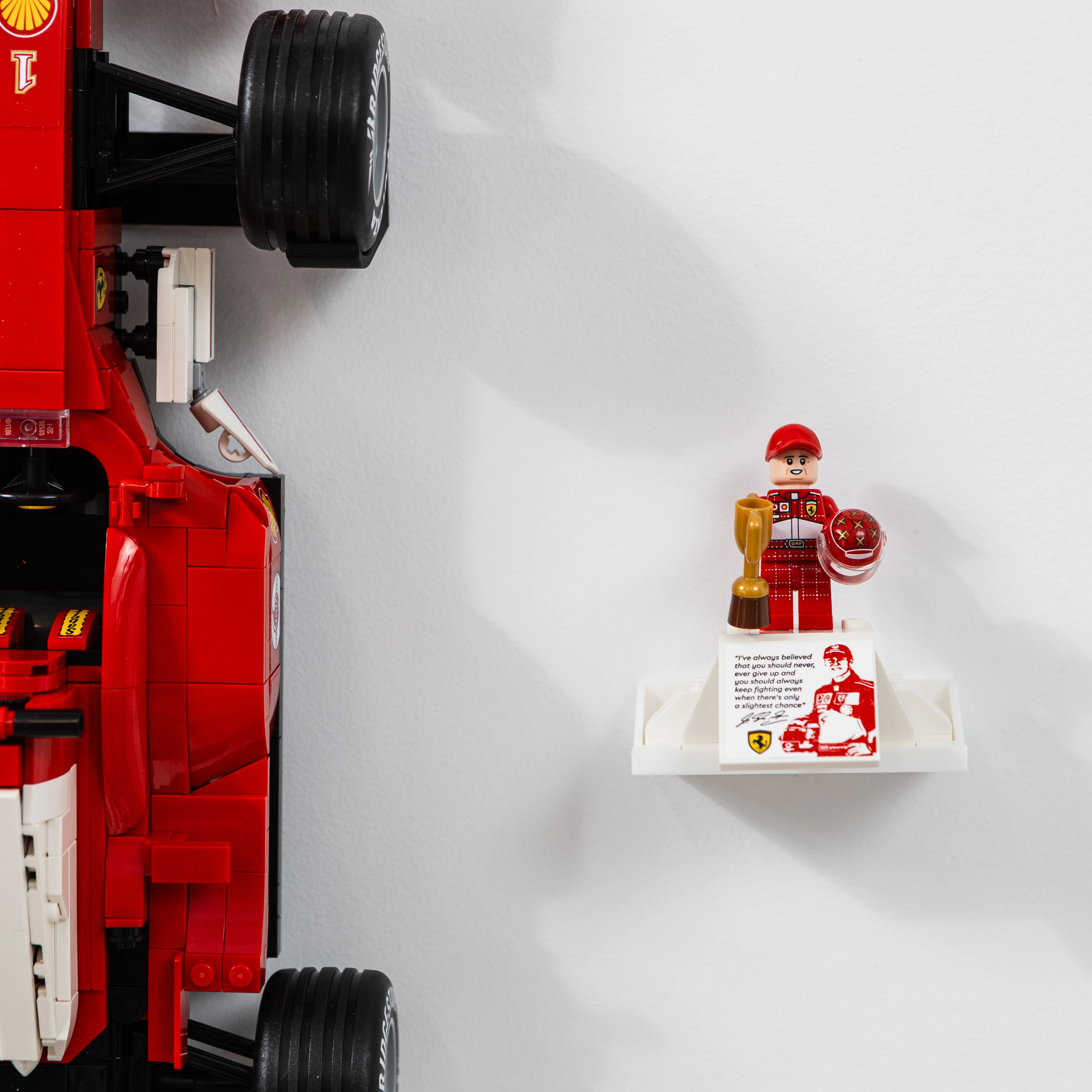 Wall Mount Bracket Compatible With Lego Icons Ferrari F2004 11375 - Image 4