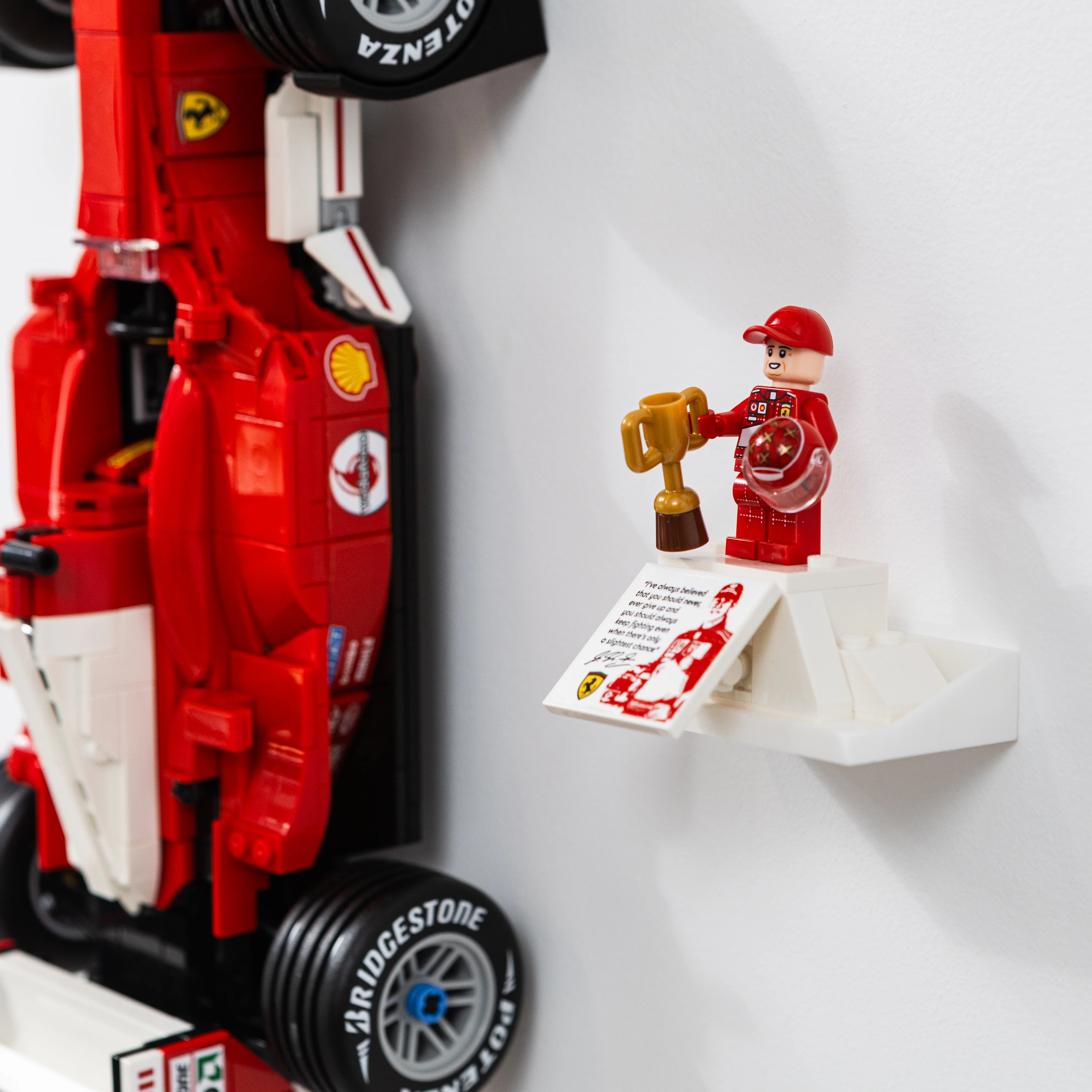 Wall Mount Bracket Compatible With Lego Icons Ferrari F2004 11375 - Image 5