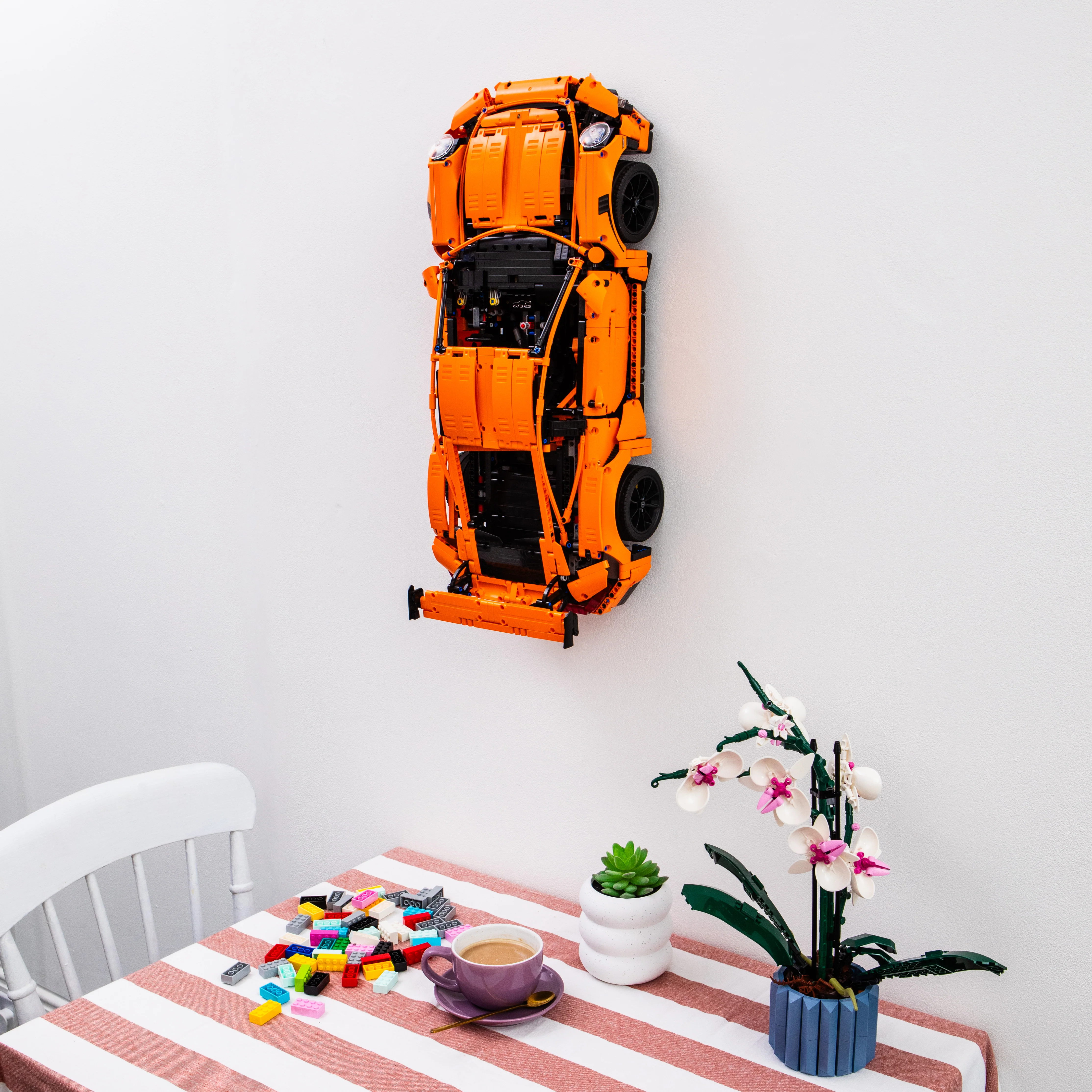 Wall Mount Bracket Compatible With Lego Technic Porsche 911 GT3RS 42056 - Image 3