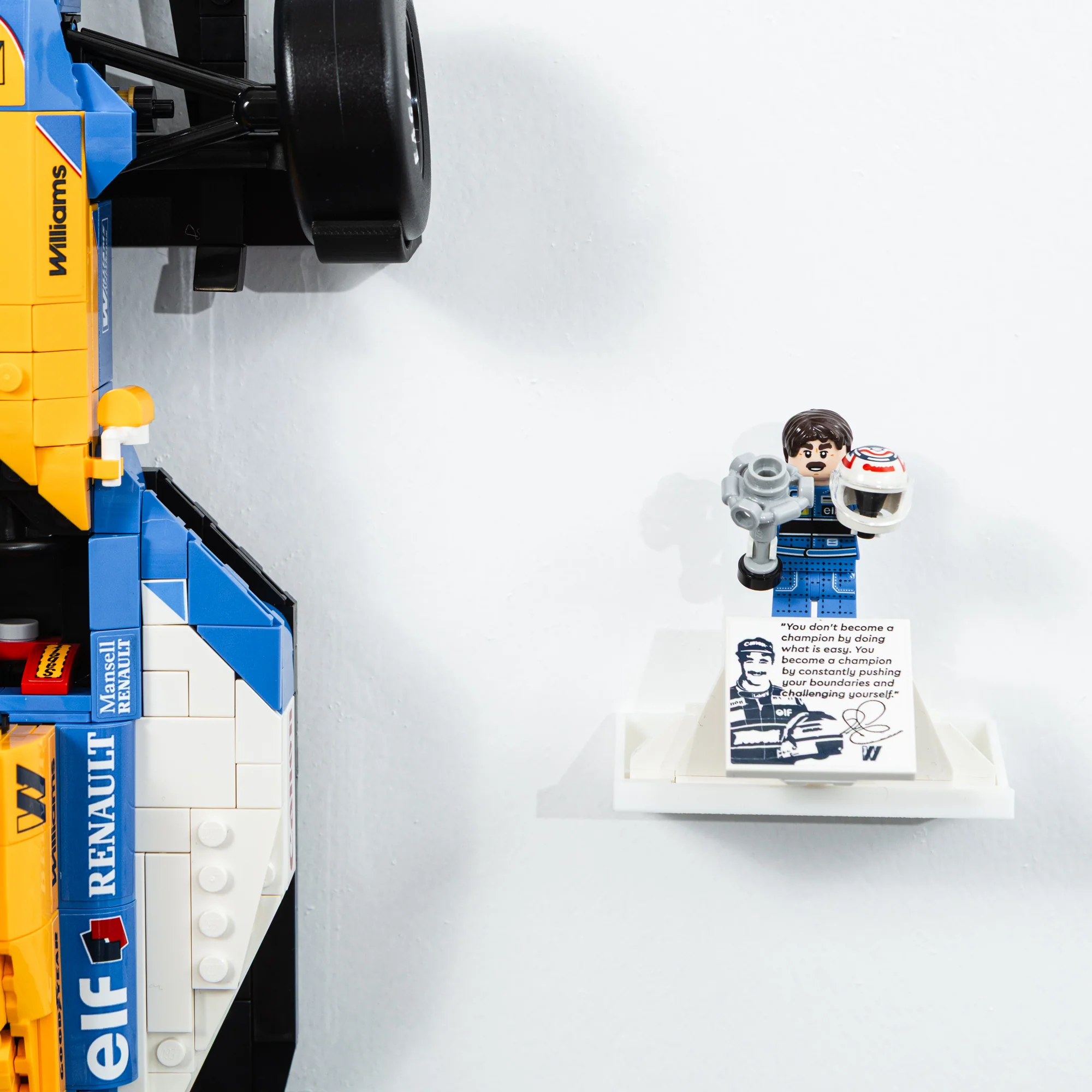 Wall Mount Compatible With LEGO Icons Williams FW14B 10353 - Image 4