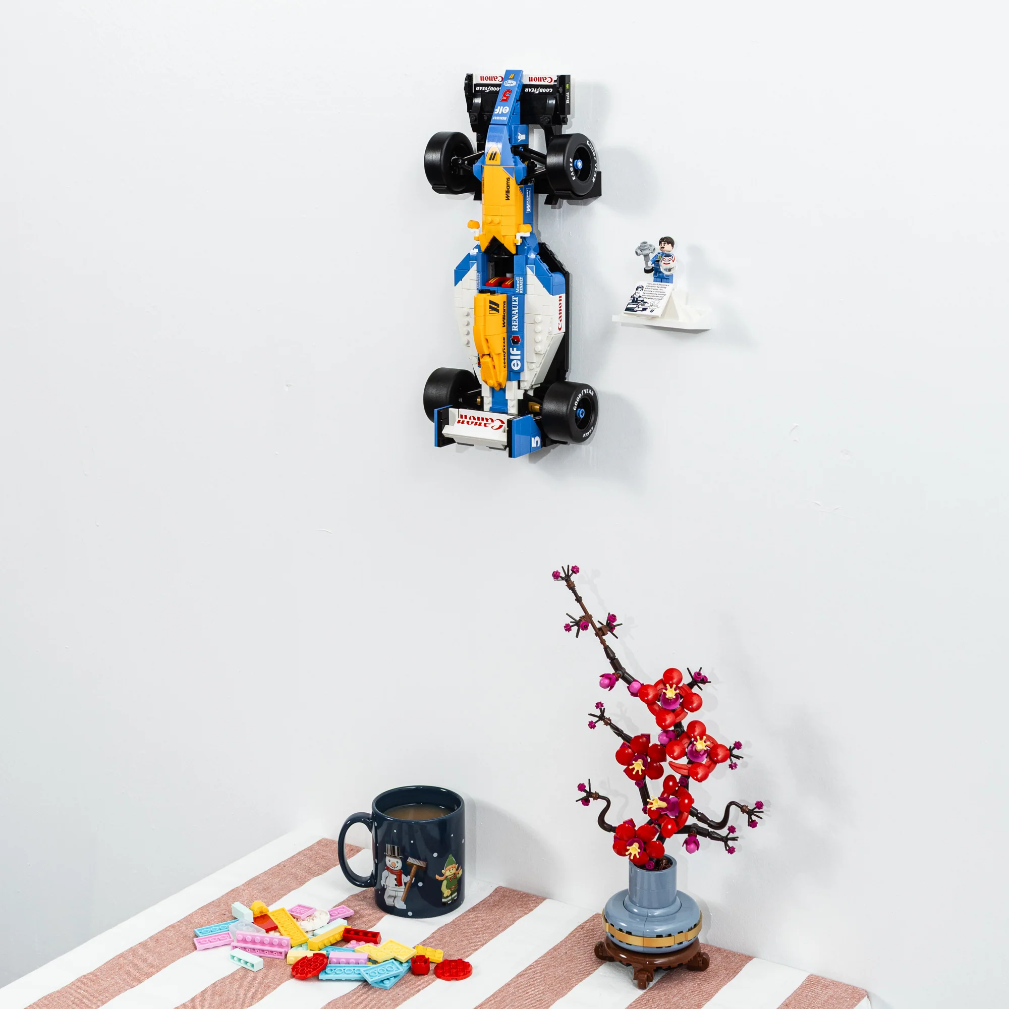 Wall Mount Compatible With LEGO Icons Williams FW14B 10353 - Image 6