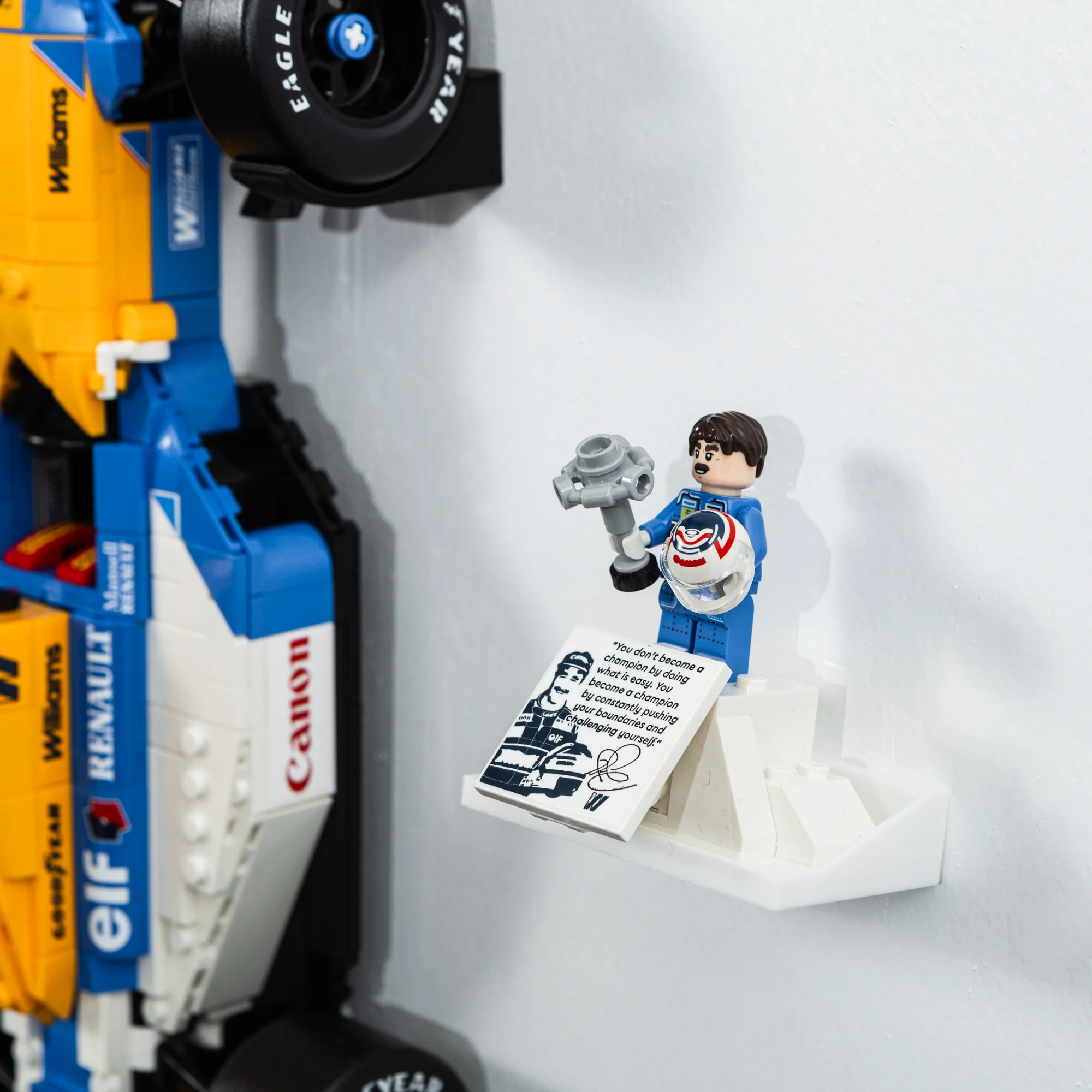 Wall Mount Compatible With LEGO Icons Williams FW14B 10353 - Image 8