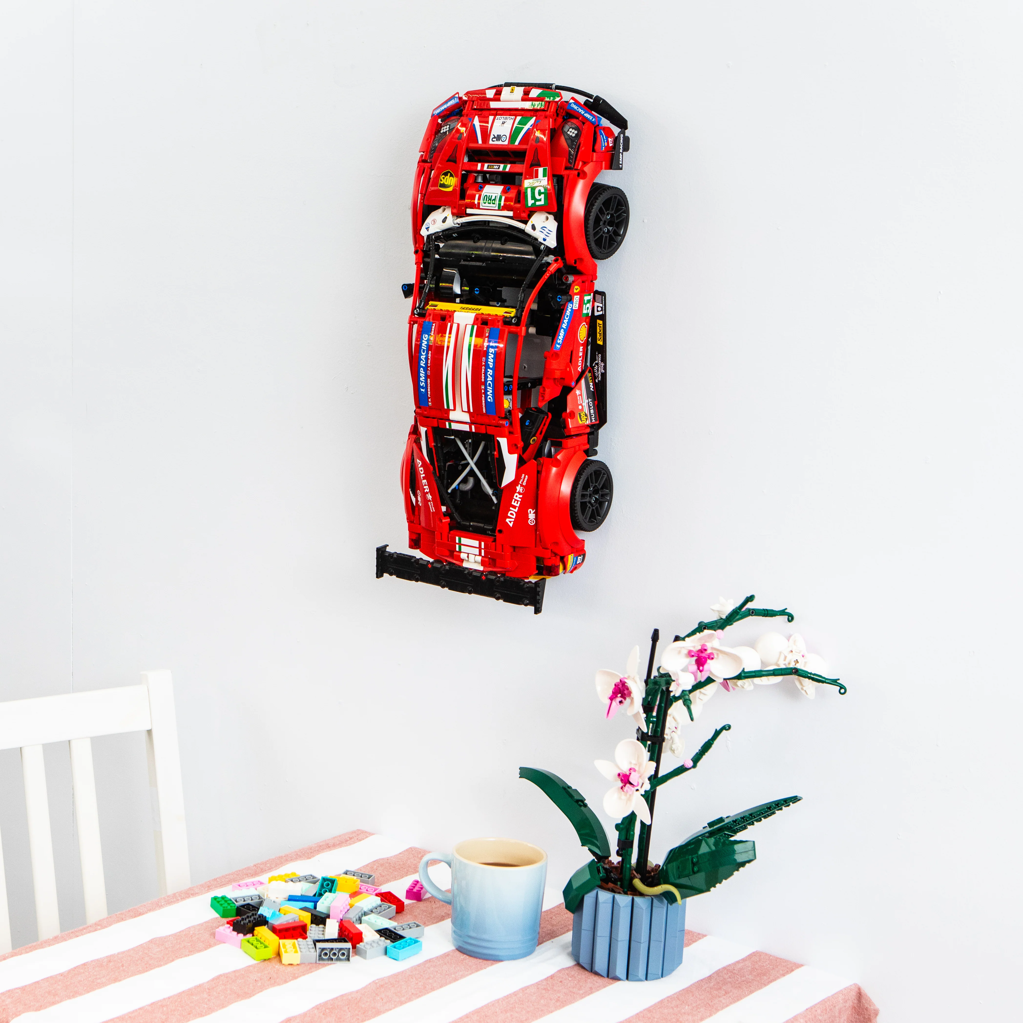 Wall Mount for Lego Technic 42125 Ferrari 488 GTE “AF Corse #51” - Image 3